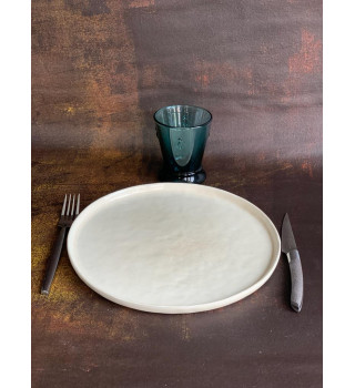 Assiette plate NORI 28cm - couleur Miel