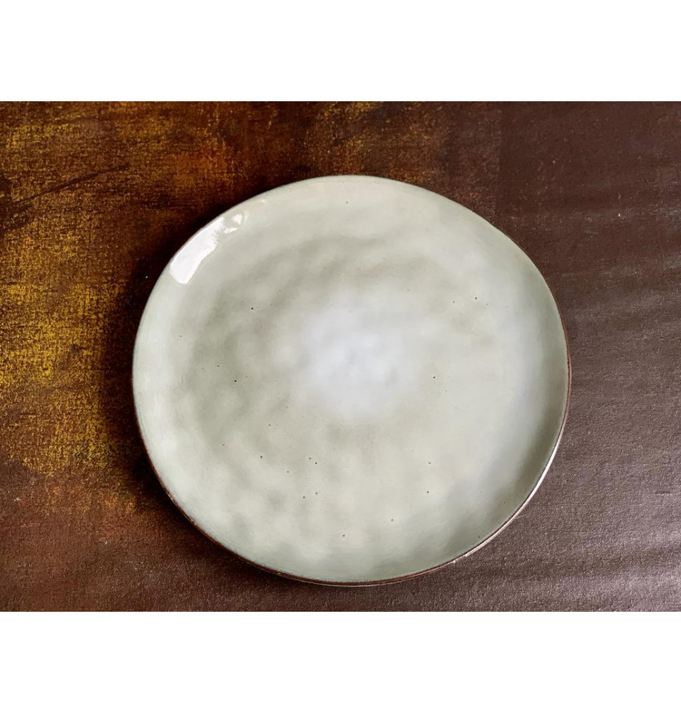 Assiette plate NORI 28cm - couleur Vert Lichen