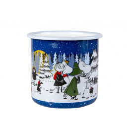 Moomin grand Mug émaillé 800 ML: Winter Forest