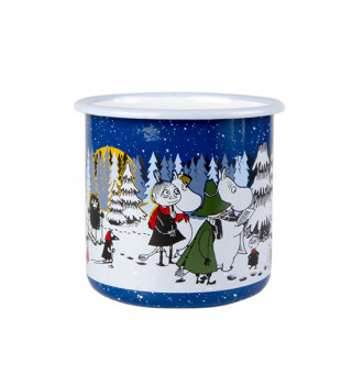 Moomin grand Mug émaillé 800 ML: Winter Forest