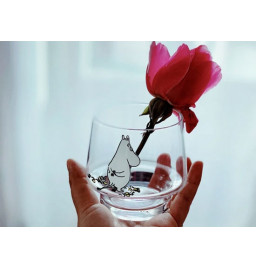 Moomin Originals "The Wait "Verre/Photophore/Porte Bougies /Mini vase / Bonbonière 8.5 CM