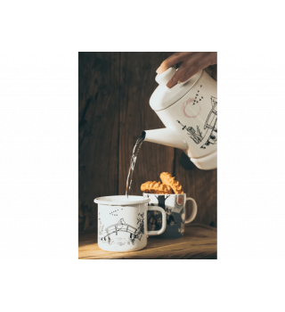 Moomin Originals Carafe à café en émail 1.6L: Missing You (Tu me manques)
