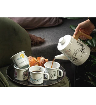 Moomin Originals Carafe à café en émail 1.6L: Missing You (Tu me manques)