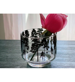 Nordic motif Forêt Noire Porte Bougies /Mini vase /petit bol/ bonbonière 8CM