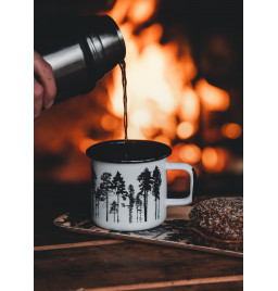 Muurla mug outdoor email motif forêt