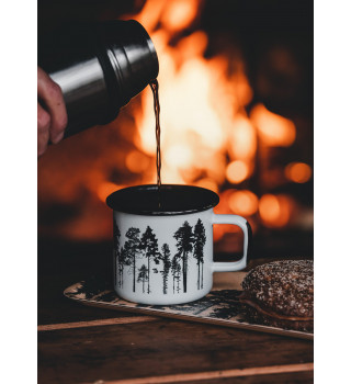Muurla mug outdoor email motif forêt